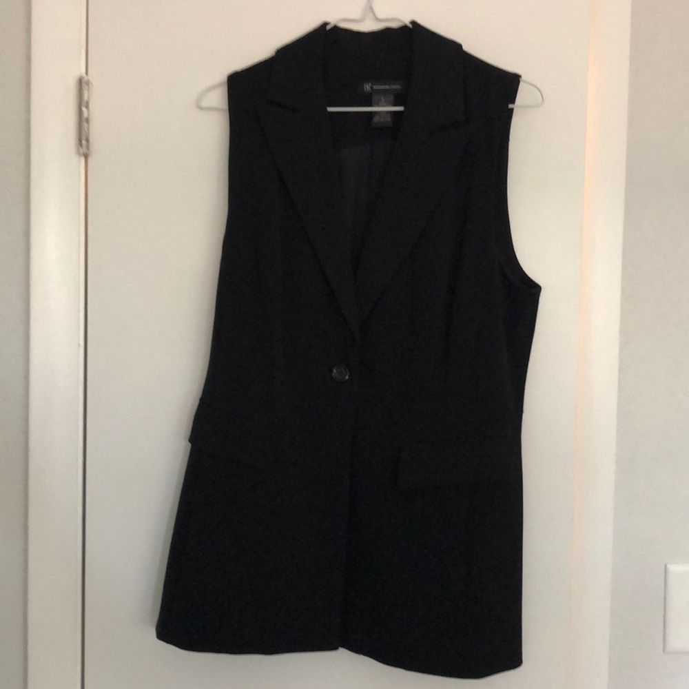 INC black vest size 6